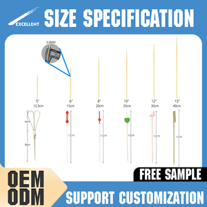 Giá đặc biệt sinh thái thân thiện trang trí tre Sticks dùng một lần tre xiên trái cây Picks - Product Image 3