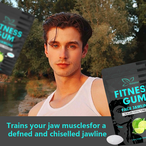 超タフなチューインガム大人のためのプライベートラベルシュガーフリーフィットネスガム自信のある外観サポート定義されたライン - Product Image 4