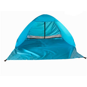 Parapluie de plage POP up pour 3-4 personnes, <span class=keywords><strong>abri</strong></span> solaire extérieur, camping, pêche, randonnée, auvent, installation facile, cabane de plage - Product Image 1