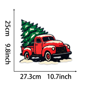 Giáng sinh kỳ nghỉ thêu vá Santa, hươu, Cây giáng sinh, Jesus với quà tặng kỳ nghỉ sắt trên vật dính liền - Product Image 6