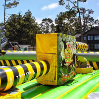 Balayeuse gonflable populaire Wipe Out gonflable Wipeout Jeu de joute de parcours d'obstacles