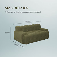 Canapé modulaire sectionnel Cloud à prix d'usine, fauteuils modernes rembourrés sans structure pour salon et chambre à coucher