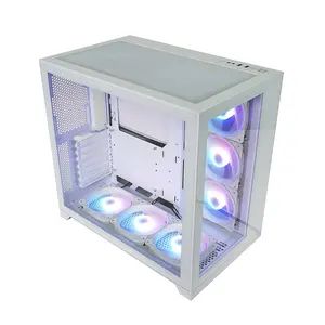 Pc renkli TG yatay soğutmalı cpu kabine toz geçirmez oyun oyun bilgisayarı kılıfı
