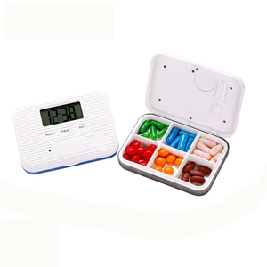 Pastillero Electrónico Inteligente de Bolsillo para el Cuidado de la Salud, con 6 Compartimentos, Alarma y Temporizador, Dispensador Inteligente de Recordatorio de Medicamentos - Product Image 1