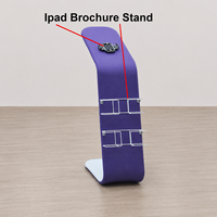 Support pour iPad sur pied, taille personnalisée, qualité supérieure, livraison directe usine, présentoirs rapides à monter, support pliable pour écran LCD
