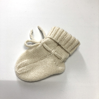 Chaussettes pour bébé nouveau-né Chaussettes pour bébé en cachemire pur de luxe tricotées personnalisées pour l'hiver