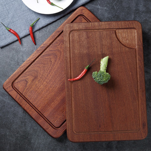 Sapele Steak Board Rectangle Solid Wood Cutting Board For Kitchen Use - Product Image 1