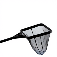 Filet de pêche en nylon pour aquarium, pour poissons de grande et petite taille, écologique, portable, avec long manche, accessoires d'aquarium en plastique nylon
