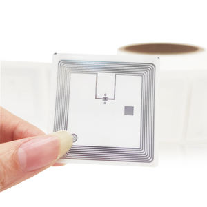 Etiqueta RFID HF en rollo ICODE SLIX2 13,56 MHz Etiqueta RFID 50*50mm para gestión de libros de biblioteca - Product Image 1