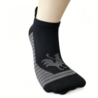 Chaussettes de sport basses pour hommes avec logo personnalisé, anti-bactériennes, pour le cyclisme et la course à pied