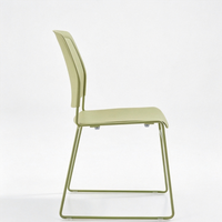 Chaise Visiteur PM-0471 Empilable en Plastique PP, Chaise de Bureau au Design Contemporain, Hauteur Réglable - Idéale pour la Maison, le Bureau, l'Hôtel, l'Atelier