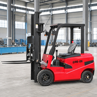 Chariot élévateur électrique certifié CE, mini, 1 tonne, 1,5 tonne, 2 tonnes, design compact, chariot élévateur électrique pour la manutention de marchandises en atelier de petite taille
