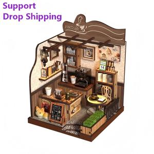 Kit de Casa en Miniatura DIY para Cafetería - Set de Juguetes DIY en Miniatura y Booknooks para Exhibición Creativa y Juego - Product Image 1