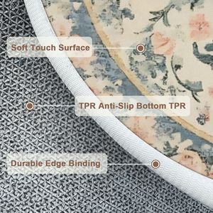 Image personnalisée tapis en polyester de haute qualité fait à la main bordure blanche douce grand pour chambre à coucher moderne classique haut fait à la main rectangle abstrait - Product Image 4