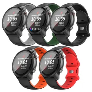 도매 새로운 원본에 대 한 Garmin 스트랩 18 20 22mm 스포츠 선두 245 팔찌 교체 팔찌 범용 시계 Stra에 대 한