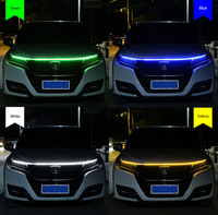 Carolyn balayage capot de voiture bandes lumineuses 1.5M/1.8M modifié atmosphère décorative streamer lumières universel dynamique capot lumières