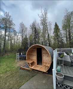 HELIUS lusso canadese cedro <span class=keywords><strong>a</strong></span> <span class=keywords><strong>legna</strong></span> barile di vapore <span class=keywords><strong>Sauna</strong></span> | Capacità di 8-10 persone | Prezzo di fabbrica all'ingrosso - Product Image 5