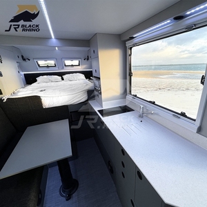 57ft Hybrid RV Caravan với hệ thống treo độc lập 17ft 11FT <span class=keywords><strong>12</strong></span> ft gia đình <span class=keywords><strong>Camper</strong></span> 22ft off-road Slide-on Trailer - Product Image 2