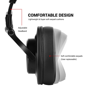 Oneodio Fusion A70 BT Tai nghe stereo over ear Tai nghe không dây Chuyên nghiệp ghi âm phòng thu Màn hình dj Tai nghe - Product Image 3