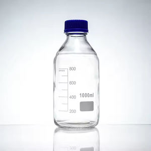 GL45 borosilikat bening <span class=keywords><strong>3.3</strong></span> laboratorium reagen botol gelas dengan tutup sekrup biru dan penyegelan untuk penggunaan di Lab - Product Image 5