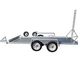 <span class=keywords><strong>Remolque</strong></span> de coche de eje de piso de acero de inclinación completa personalizado para transporte agrícola con alta productividad - Product Image 4