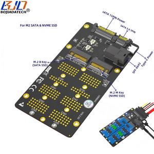 بطاقة تحويل SAS Mini + SATA بقدرة 15PIN إلى <span class=keywords><strong>M</strong></span>.2 NGFF مفتاح <span class=keywords><strong>M</strong></span> B-Key - Product Image 1