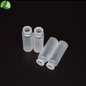 Flacons de vaccin en plastique transparent 20ml PP avec bouchon en caoutchouc pour médecine pour sérigraphie