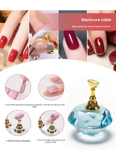 Nouvelles tendances support de travail d'affichage de pointe d'<span class=keywords><strong>ongle</strong></span> magnétique 5 pièces/ensemble presse sur le porte-outil de pratique d'art d'<span class=keywords><strong>ongle</strong></span> fournitures d'<span class=keywords><strong>ongle</strong></span> magnétique - Product Image 4