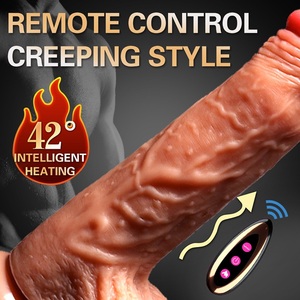 ألعاب جنسية شرجية كهربائية بدون حشوة تلسكوبية واقعية دوارة الرأس للبالغين قضبان اصطناعية - Product Image 3