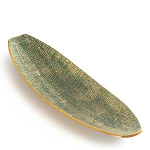Plato de servicio con textura de aluminio para vajilla para el hogar, hoteles y restaurantes, plato de frutas con forma ovalada de aluminio - Product Image 4