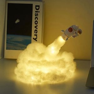 DIY Rocket <b>Light</b> Space Astronaut Decoration Creativity Cloud Cluster Sky Desktop Atmosphere Night <b>Light</b> - Product Image 2