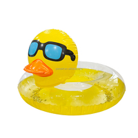 Bouée de bain gonflable en forme de canard amusant MART Factory, 90x37x59 cm, pour adultes, vente chaude
