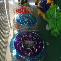 Balle Gonflable Transparente en PVC de 0,8 mm pour Jeux Aquatiques, Équipement Commercial d'Extérieur 2,2x2,4x1,6m, Couleur Personnalisable, Garantie 2 Ans