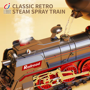 Chengji fumée à piles jouet <span class=keywords><strong>Train</strong></span> ensembles simulé pulvérisation effet sonore klaxon Intelligent classique fumer <span class=keywords><strong>Train</strong></span> jouet - Product Image 2