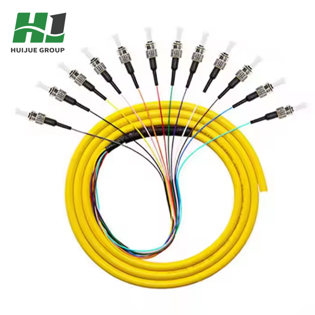 HJ SC APC 12-Fiber Pigtail G657A1 Bend Insensitive Single Mode Low Insertion Loss LSZH Bunchy Telcordia GR-1209 GR-1221