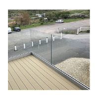 Matériau en aluminium personnalisable, Base de canal en U, système de quincaillerie de balustrade en verre pour balcon, escalier, terrasse, clôture, canal en U en aluminium