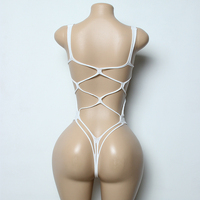 Tenue de danse exotique sexy pour danseuse, combinaison une pièce, string de performance, tenue de strip-teaseuse