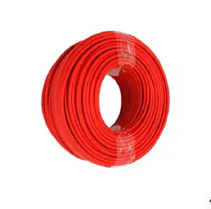 one core red pv cable/twin 4mm2 solar cable/ double core Photovoltaic cable