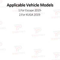 Rétroviseur latéral de voiture TMPRO avec clignotant LED dynamique séquentiel pour Escape KUGA 2019+ – Indicateur de direction ambré à défilement