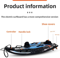 Cyber Surf 58 KM/H 140min planche de surf à jet en fibre de carbone de qualité athlétique 72V moteur à essence démarrage électrique comprend un sac pour l'eau de mer