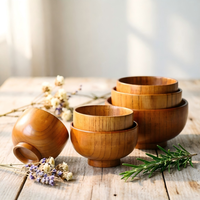 Bol à nouilles instantanées anti-brûlure épais de style japonais, vaisselle de table domestique, bol à soupe chinois en bois – Vente chaude
