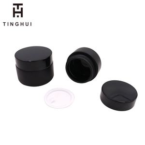 ขวดแก้วใส่เครื่องสำอางสีดำด้าน/ม่วง ป้องกันรังสียูวี ขนาด 30 มล. ขายดี กระปุกครีมขนาด 50 มล. 100 มล. พร้อมฝาสีดำ - Product Image 4