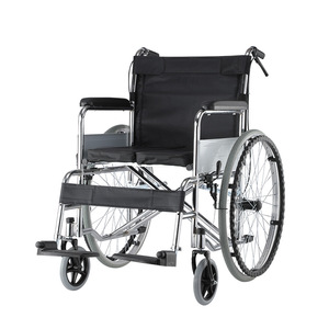 Fauteuil roulant manuel léger en acier pliable pour personnes âgées - Product Image 1