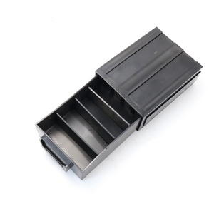 QXR-caja de cajón de plástico negro, de Emebiol Q-DB2, 165x120x60mm, ESD, elemento antiestático - Product Image 3
