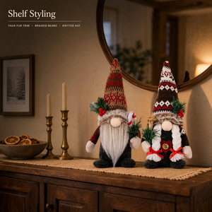 Gnomo Natalizio Senza Volto in Tessuto, Ecologico, Cartone Animato 28*7cm, Decorazione Natalizia per Casa, Ornamento, Giocattoli di <span class=keywords><strong>Natale</strong></span> - Product Image 5