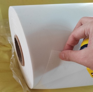 Bannière publicitaire en PVC imprimée avec filet en maille polyester enduit, matériau de toile pour impression numérique portable, fabricants - Product Image 1