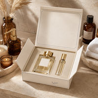 Boîte cadeau en carton de luxe haut de gamme avec impression de logo personnalisé, boîte d'emballage pour flacon de parfum, bijoux, montres, avec EVA
