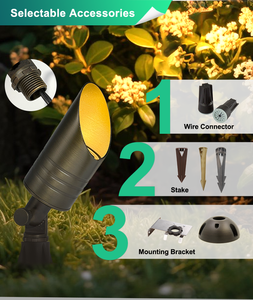 Heavy Duty Brass MR16 Spotlight Outdoor LED Low Voltage Landscape <strong>Lighting</strong> <strong>Tree</strong> Garden up Spot Lights - Product Image 6