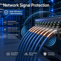 Bande de cuivre de blindage de câble réseau haute performance anti-interférence pour la protection du signal de transmission de données pour les racks de serveurs