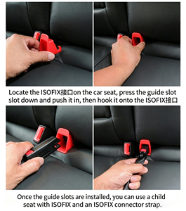 Connecteur d'extension universel ISOFIX pour siège auto enfant, guide de fente pour accessoires de siège auto bébé, vente en gros - Product Image 3